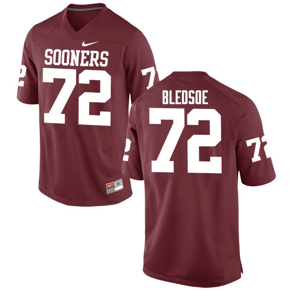 Oklahoma Sooners #72 Amani Bledsoe College Football Jerseys Game-Crimson